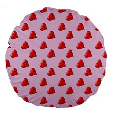 Kawai Hearts Large 18  Premium Round Cushions by snowwhitegirl