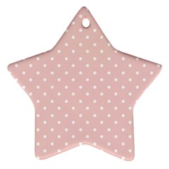 Little  Dots Pink Ornament (Star)