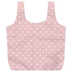 Little  Dots Pink Full Print Recycle Bag (XL) Back