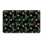 Vintage Jester Floral Pattern Magnet (Rectangular) Front