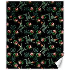 Vintage Jester Floral Pattern Canvas 20  X 24 