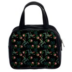 Vintage Jester Floral Pattern Classic Handbag (Two Sides) Front