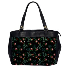 Vintage Jester Floral Pattern Oversize Office Handbag by snowwhitegirl