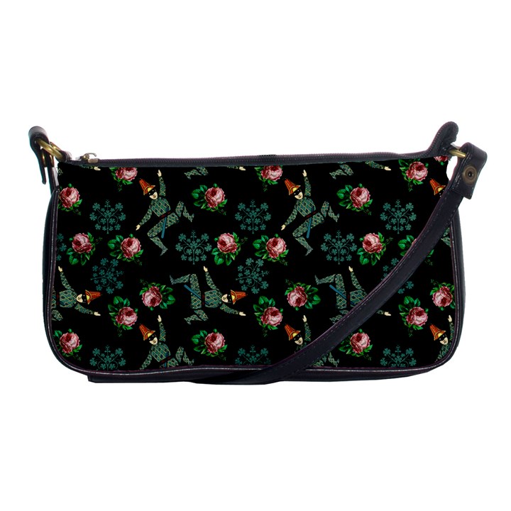 Vintage Jester Floral Pattern Shoulder Clutch Bag