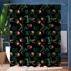 Vintage Jester Floral Pattern Shower Curtain 60  X 72  (medium)  by snowwhitegirl