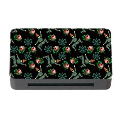 Vintage Jester Floral Pattern Memory Card Reader With Cf by snowwhitegirl