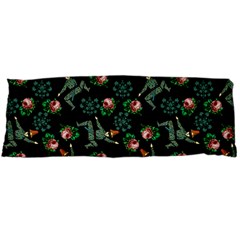 Vintage Jester Floral Pattern Body Pillow Case (dakimakura) by snowwhitegirl