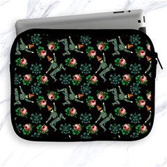 Vintage Jester Floral Pattern Apple Ipad 2/3/4 Zipper Cases by snowwhitegirl