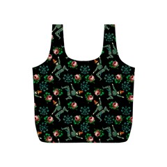 Vintage Jester Floral Pattern Full Print Recycle Bag (s) by snowwhitegirl