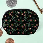 Vintage Jester Floral Pattern Accessory Pouch (Medium) Back