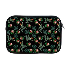 Vintage Jester Floral Pattern Apple Macbook Pro 17  Zipper Case by snowwhitegirl