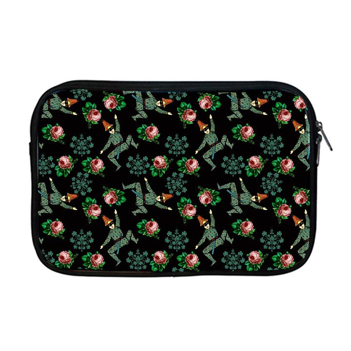 Vintage Jester Floral Pattern Apple MacBook Pro 17  Zipper Case