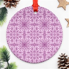 Ornamental Pink Ornament (Round)