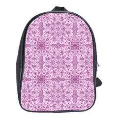 Ornamental Pink School Bag (Large)