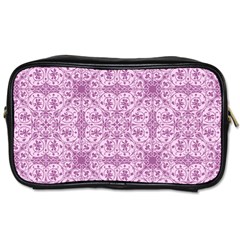 Ornamental Pink Toiletries Bag (Two Sides)