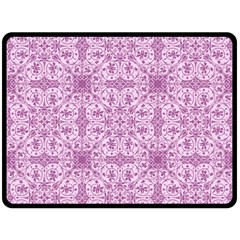 Ornamental Pink Fleece Blanket (Large) 