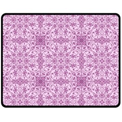 Ornamental Pink Fleece Blanket (Medium) 