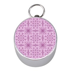 Ornamental Pink Mini Silver Compasses