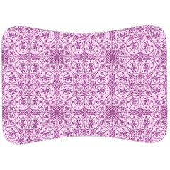 Ornamental Pink Velour Seat Head Rest Cushion