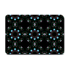 Embroidery Paisley Black Small Doormat  by snowwhitegirl