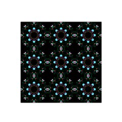 Embroidery Paisley Black Satin Bandana Scarf