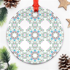 Embroidery Paisley Ornament (round) by snowwhitegirl