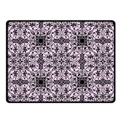 Ornamental Pink Black Fleece Blanket (small) by snowwhitegirl