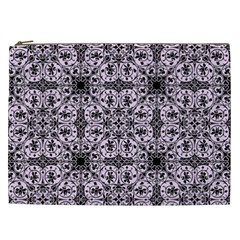 Ornamental Pink Black Cosmetic Bag (xxl)