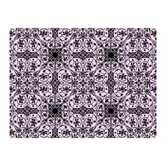 Ornamental Pink Black Double Sided Flano Blanket (mini)  by snowwhitegirl