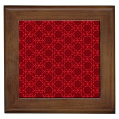 Victorian Paisley Red Framed Tiles by snowwhitegirl