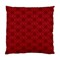 Victorian Paisley Red Standard Cushion Case (two Sides) by snowwhitegirl