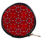 Embroidery Paisley Red Mini Makeup Bag Front