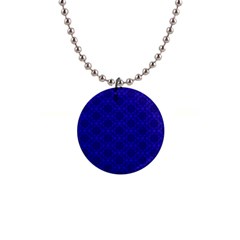 Victorian Paisley Royal Blue Pattern Button Necklaces by snowwhitegirl