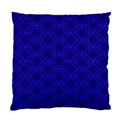 Victorian Paisley Royal Blue Pattern Standard Cushion Case (one Side) by snowwhitegirl