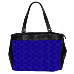 Victorian Paisley Royal Blue Pattern Oversize Office Handbag (2 Sides) by snowwhitegirl