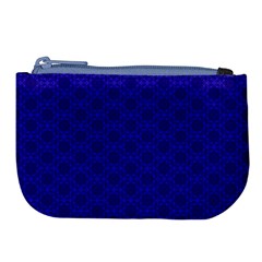 Victorian Paisley Royal Blue Pattern Large Coin Purse by snowwhitegirl