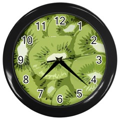 Kiwis Wall Clock (Black)