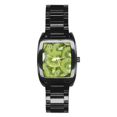 Kiwis Stainless Steel Barrel Watch