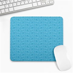 Retro Blue Pattern Large Mousepads by snowwhitegirl