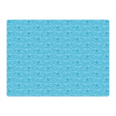 Retro Blue Pattern Double Sided Flano Blanket (mini)  by snowwhitegirl