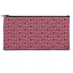 Retro Red Pattern Pencil Cases