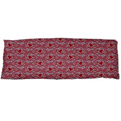 Retro Red Pattern Body Pillow Case (dakimakura) by snowwhitegirl