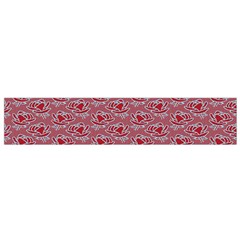 Retro Red Pattern Small Flano Scarf by snowwhitegirl