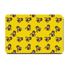 Girl With Popsicle Yello Small Doormat  by snowwhitegirl