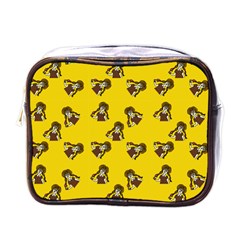 Girl With Popsicle Yello Mini Toiletries Bag (one Side) by snowwhitegirl