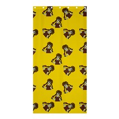 Girl With Popsicle Yello Shower Curtain 36  X 72  (stall)  by snowwhitegirl