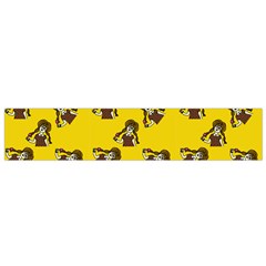 Girl With Popsicle Yello Small Flano Scarf