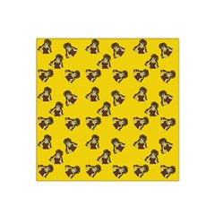 Girl With Popsicle Yello Satin Bandana Scarf