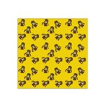 Girl With Popsicle Yello Satin Bandana Scarf Front