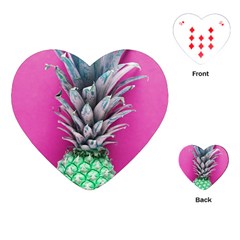 Green Pineapple Playing Cards (heart) by snowwhitegirl